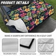 thumbnail image 6 of Whosucclay Tropical Plants Anti-Scratch Golf Cart Seat Cover, 4 Pockets Comfort Golf Cart Seat Protector for Yamaha EZGO Club Car, 52.36" x 32.28", 6 of 7