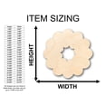 thumbnail image 2 of Unfinished Wood Cute Wreath Shape - Christmas - Craft - up to 36" DIY 42" / 3/4", 2 of 3