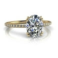 thumbnail image 2 of 2.34 Ct Excellent Oval Shaped Diamond Engagement Rings for her Solid 18K Yellow Gold, 2 of 5
