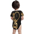 thumbnail image 3 of Yiaed 2025 Happy New Year Print Infant Climbing Short Sleeve Onesie One-Piece Baby Bodysuit Clothes 0-12 Months -18 Months, 3 of 6