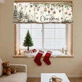 thumbnail image 7 of Merry Christmas Valances for Windows 54x18 Inch Xmas Pine Trees Boho Curtain Valance for Kitchen Bathroom Living Room Bedroom Decor, 7 of 7