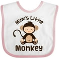 thumbnail image 3 of Inktastic Mimi Little Monkey Grandchild Boys or Girls Baby Bib, 3 of 4