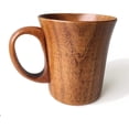 thumbnail image 1 of Tazas de madera para café y cerveza, taza de madera, azufaifo natural, taza de té hecha a mano con asa, 10 oz/300ml, fuerte, duradera y delicada, 1 of 4