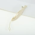 thumbnail image 3 of Unique Bargains 1 Pc Hair Clips Exquisite Pearl Leaf Hair Clip Hairdo Clip Gold Tone White, 3 of 5