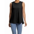 thumbnail image 2 of Womens Workout Tank Tops Back Pleat Loose Fit Sleeveless Yoga Athletic Shirt Soft Cooling Gym Tops Black XXL, 2 of 6