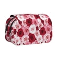 thumbnail image 1 of Disketp Rose Estuche de Lápices de Doble Capa con Tapa Abatible y Cremallera, Organizador Escolar para Adolescentes y Adultos, 1 of 7