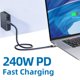 thumbnail image 4 of Cable Thunderbolt 4 Talmosal de 240 W y 1 m para iPhone MacBook Pro, 4 of 7