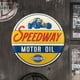 thumbnail image 2 of Placa Metal Vintage SPEEDWAY Pintura Hierro Redonda Con Aceite Arte Pared 30x30cm, 2 of 8