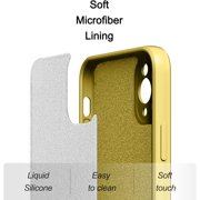 for iPhone 12 Mini Case, Thin Liquid Silicone Case,Shockproof,Slim Thin Phone Case for iPhone 12 Mini, Full Body Screen Camera Protective Cover-Green 2-IP12mini-13