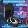 thumbnail image 5 of Game Accessories Storage Protection Bag, Ps Vr2 Compatible Hard Suitcase, Shoulder Strap Light Travel Protection Bag - Black P01, 5 of 5