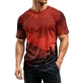 thumbnail image 4 of DORKASM Mens Halloween Shirts Short Sleeve Pumpkin Comfy Tshirt Crew Neck Ghost Graphic Spooky 2026 T Shirt Skeleton Fall Winter Fashion Pullover Red 3XL, 4 of 6