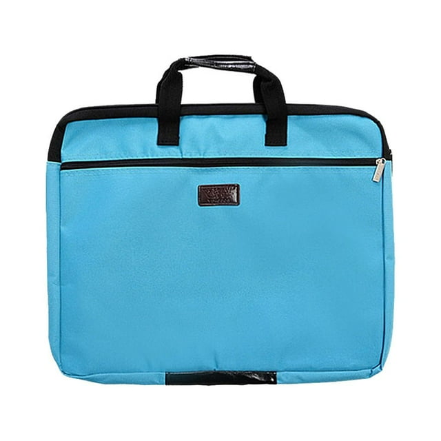 fastboy Document Storage Bag with Handle Portable File Bags Student Handbag Large Capacity Book Organizer Pouch for Travel Black
