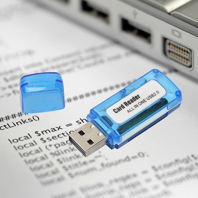 Lector de tarjetas de memoria portátil 4 en 1 USB 2.0 para tarjeta SD/TF/T-Flash/M2