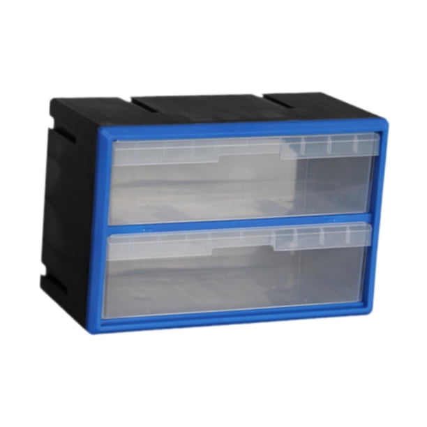Organizador de cajones para guardar cosas, ideal para el garaje, el baño o el álbum de recortes. 2 cajones
