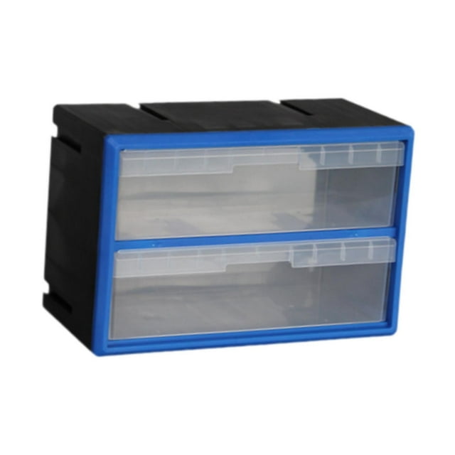 Elodie Drawer Storage Cabinet Organizer Bathroom Container for Bolts Jewelry Screws 2 drawers