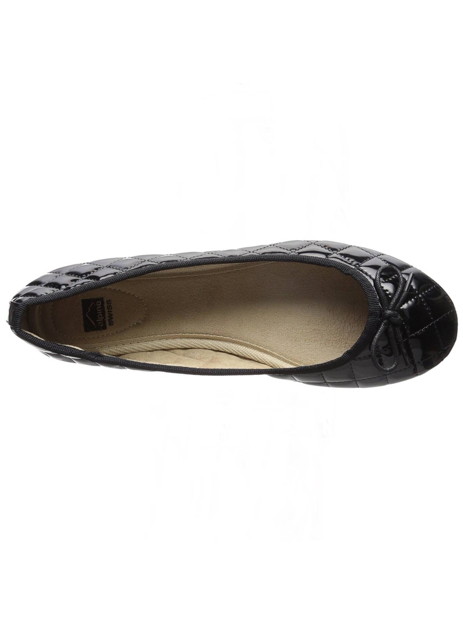Alpine Swiss Aster Womens Comfort Ballet Flats Faux Patent Leather Slip On Shoes - image 5 of 7