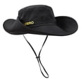 thumbnail image 3 of AJGRHE Sun Hats for Men Waterproof Quick Dry Bucket Hat Adjustable Wide Brim Summer Boonie Cap for Fishing Hiking Black One Size, 3 of 3