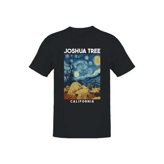 Joshua Tree Graphic Men's Black T-Shirt