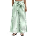 thumbnail image 2 of Antinious Women Summer Relaxed Wide Thigh Pocket Elastic Waist Striped Daily Pants, 2 of 5