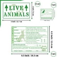 thumbnail image 2 of 20pcs Live Animals with Arrow Sticker Live Animal Stickers for Airline Cargo Crates Live Animal Shipping & Handling Instruction Labels, 2 of 6
