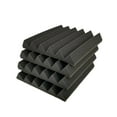 thumbnail image 6 of Bookishbunny 8 Pack Premium Self-Adhesive Glue Acoustic Foam Tiles Sound Proof 12 x 12 x 2 inch  Black & Gray, 6 of 7