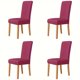 thumbnail image 1 of DEKAXID - Juego de 4 o 6 fundas para sillas, impermeables, de fibra de leche, con respaldo para comedor, restaurante, cocina, decoración del hogar, 1 of 7