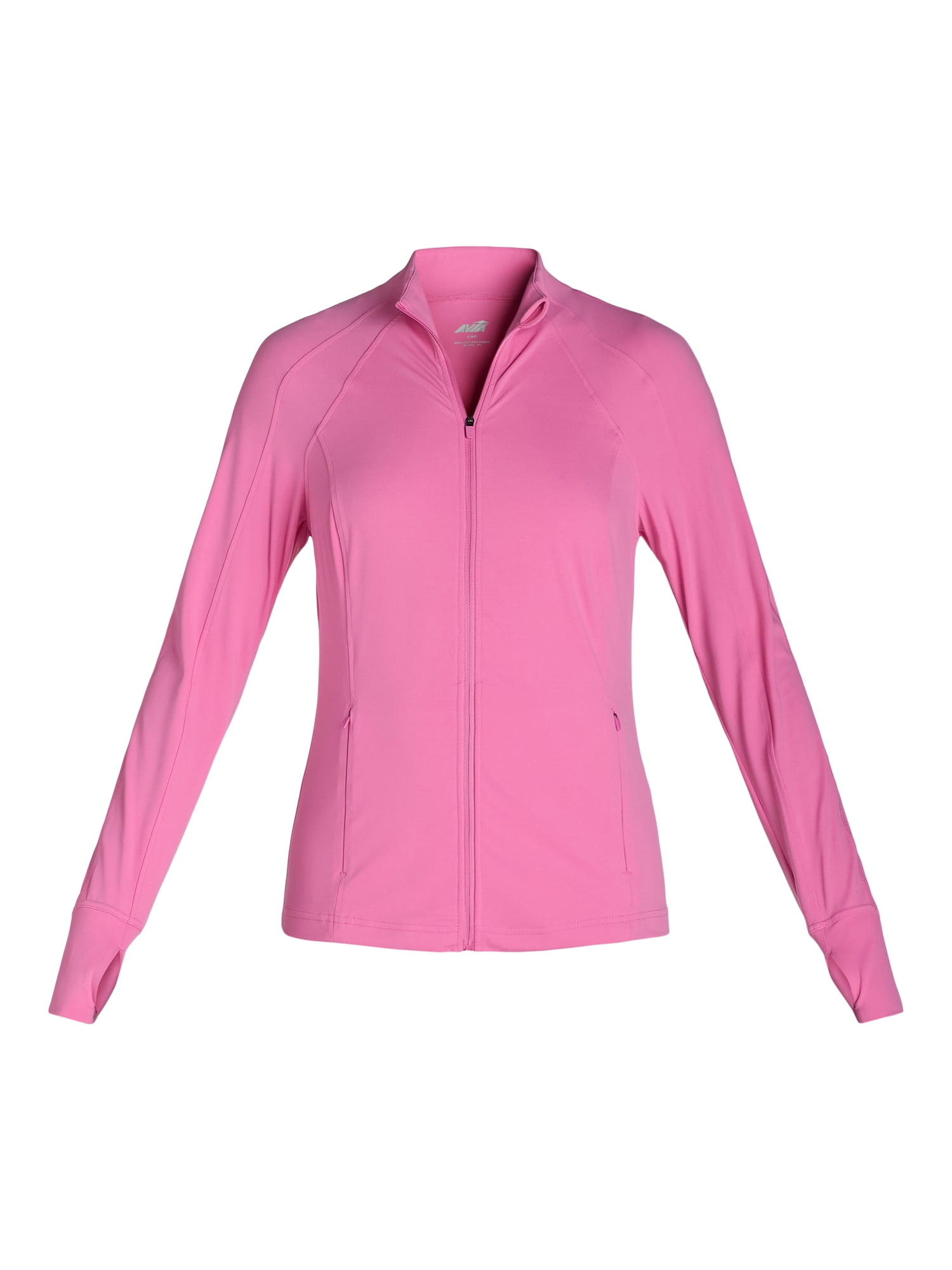Avia Women's and Women's Plus SoftSculpt Zip-Up Active Jacket, Sizes XS-4X
