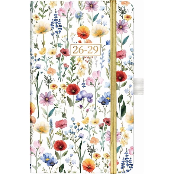Pocket Calendar/Planner 2026-2029 - Jul. 2026 - Jun. 2029, 3 Year Monthly Planner, 6.3" x 3.8", Monthly Planner 2026-2029, Pen Loop, 61 Notes Pages