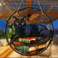 thumbnail image 5 of Christmas Decor under $5! Yannianjz Stained Glass Suncatcher Autumn Christmas Window Hanging Decor for Cat Lover,Black Cat Hanging Decorations Indoor Outdoor,Halloween Decorations for Front Door Wall, 5 of 8