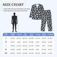 thumbnail image 4 of Salouo Cartoon Animals Print Button-Front Long Sleeve Pajama Set for Men, Soft 2Pjs Men's Long Sleeve Sleepwear-Small, 4 of 7