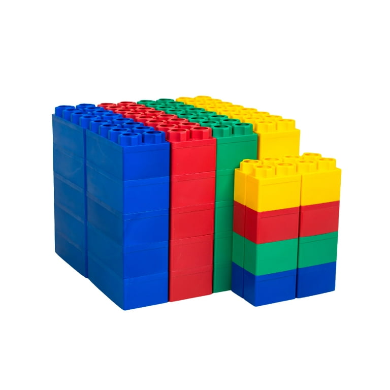 BiggoBlocks Jumbo Blocks for Kids Ages 3 8 Indoor Outdoor Building Set 48 pc Walmart