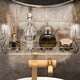 thumbnail image 4 of Estante de ducha acrílico de pared con organizador de lavabo de alta capacidad para cosméticos y artículos de tocador. Estante de baño que ahorra espacio para una ducha organizada. Aestivo |, 4 of 6