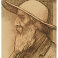 thumbnail image 3 of Alphonse Legros 20x21 Black Modern Framed Museum Art Print Titled - Head of an Old Man with a Wide-Brimmed Hat, 3 of 5