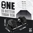 thumbnail image 5 of WF Athletic Supply Adjustable Dumbbell with Anti-Slip Turning Handle and Dumbbell Tray, Quick Weights Select, Suitable for Men and Women, 12.5LB / 25LB / 50LB / 55LB Size Options Available, 5 of 9