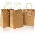 thumbnail image 2 of Bolsa de regalo, bolsa de papel kraft con asa reciclable para cumpleaños, bodas, Navidad y celebraciones de fiestas (20 piezas), 2 of 5