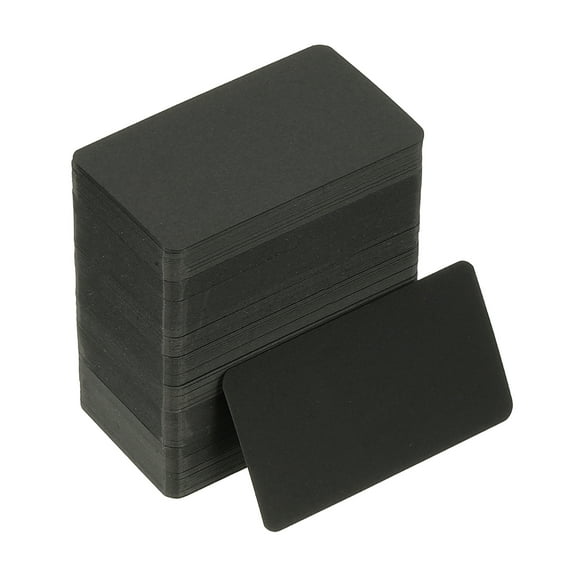3.5"x2" Blank Paper Business Cards 300 Pack Small Index Flash Cards Words Message Note Card Mini Paper Tags for DIY Craft Scrapbooking, Black
