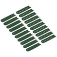 thumbnail image 1 of Unique Bargains 12 Pairs Snapback Strap Cover, 7 Holes Plastic Adjustable Hat Snap Buckle Replacement (Dark Green), 1 of 7