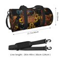 thumbnail image 2 of Balery Embroidery Chicken Rooster Bolsa de Gimnasio para Mujeres y Hombres, Bolsa de Viaje Impermeable, Bolsa de Fin de Semana con Compartimento para Zapatos y Bolsillo Húmedo, 2 of 6