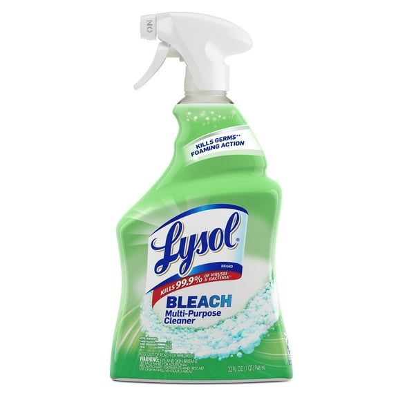 Lysol Multi-Purpose Cleaner Sanitizing And Disinfecting Spray With Bleach, All Purpose Cleaning Spray For Bathrooms And Kitchens, 32Oz Packaging May Vary - Pack of 3