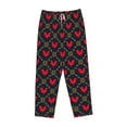 thumbnail image 4 of Xecao Red Rooster Women's Straight Lounge Pajama Pants: The Epitome of Relaxed Sleepwear, 4 of 9