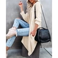 thumbnail image 4 of Sherrylily Women Cardigan Long Batwing Sleeve Open Front Knit Sweater Chunky Waffle Coat, 4 of 5