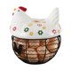 thumbnail image 1 of Fiudx Ofertas del día Cesta de almacenamiento para gallinas, cesta de hierro, cesta para huevos, decoración de contenedores de patatas y ajo, mesa de hotel, cesta de contenedores ahuecada, 1 of 2