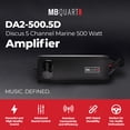 thumbnail image 2 of MB Quart Discus 5 Channel Marine Amplifier with Top Mounted Controls, 500 Watts, 2 of 12