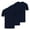 Navy, variant on Wancir 3-Pack Men's Essential V-Neck Undershirts – Breathable, Tagless, Cotton Mens T Shirt, White