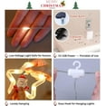 thumbnail image 4 of Christmas Decoration Lights,9.97 Ft 8 Modes USB Plug Curtain Hanging Lights,120 LED Christmas Decorations Fairy Light with DIY Christmas Decor for Outdoor Indoor Party Home Decoration, 4 of 7