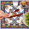 thumbnail image 6 of Pioneer Flower Floral Print Pattern Round Tablecloth 60 X 60 Inch, Wrinkle Resistant Wipeable Table Cloth for Kitchen Dining Picnic Patio Party, 6 of 6