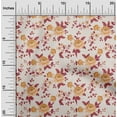 thumbnail image 2 of oneOone Silk Tabby Dark Peach Fabric Florals Fabric For Sewing Printed Craft Fabric By The Yard 42 Inch Wide, 2 of 5