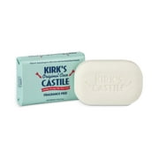 Kirk's Coco Castile Bar Soap, Fragrance Free 4 Ounce