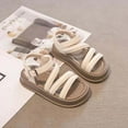 thumbnail image 5 of Huowey Toddler Trendy Girls Sandals Shoes Daily Casual And Formal Occasions Comfortable Stylish Letter Printed Footwear For Ages 4 To-12 For Summer Activities Cute Footwear, 6.5-7 Years, 5 of 9