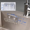 thumbnail image 4 of Toplife Soporte De Esponja Para Fregadero De Cocina Soporte De Esponja Con Ventosa De Acero Inoxidable - Plata, 4 of 7